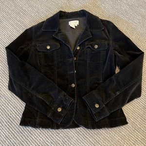 Corduroy Black Fitted Jacket! Size S